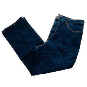 Gloria Vanderbilt Amanda Classic Dark Wash Denim Jeans Sz 18 Short